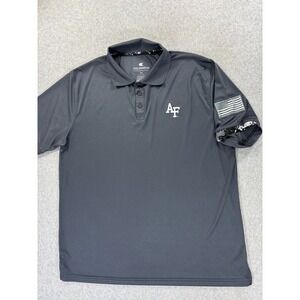 Air Force‎ Falcons Colosseum Short Sleeve Campus Polo Shirt (Men's XL) Gray